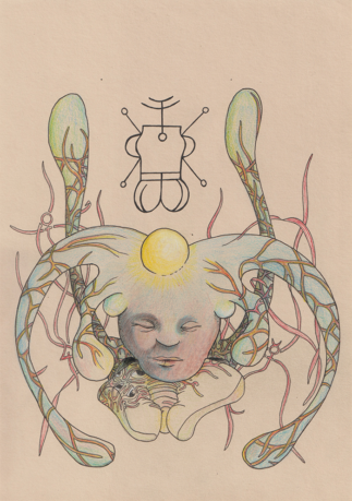 The third demon - ink and pencil on paper, 21 x 29,7 cm